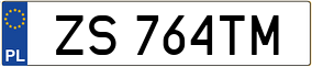 Truck License Plate